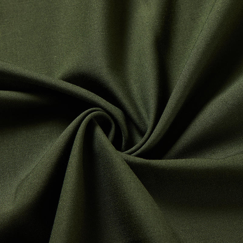 Olive green poly wool fabric wholesale